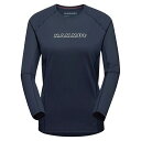 マムート セルン ファーストレイヤー ロゴ ロングスリーブ Tシャツ レディース ( Marine ) | MAMMUT Selun FL Logo long ...