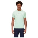 マムート セルン ファーストレイヤー ロゴ ショートスリーブ Tシャツ メンズ ( Neo Mint ) | MAMMUT Selun FL Logo shor...