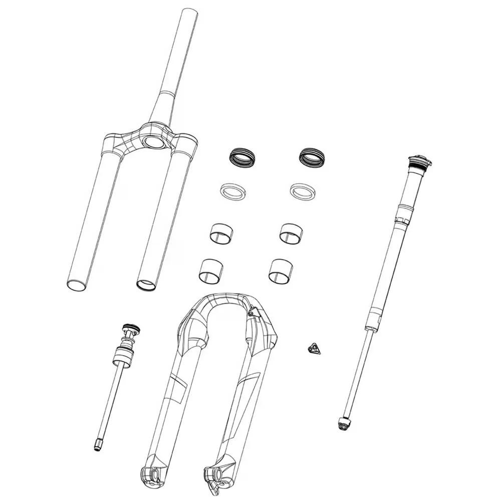 ROCKSHOX ダンパーアセンブリ リモートターンキーコイル XC30 B3-B4/Judy TK B1 17 mm （ Grey/Black ） 