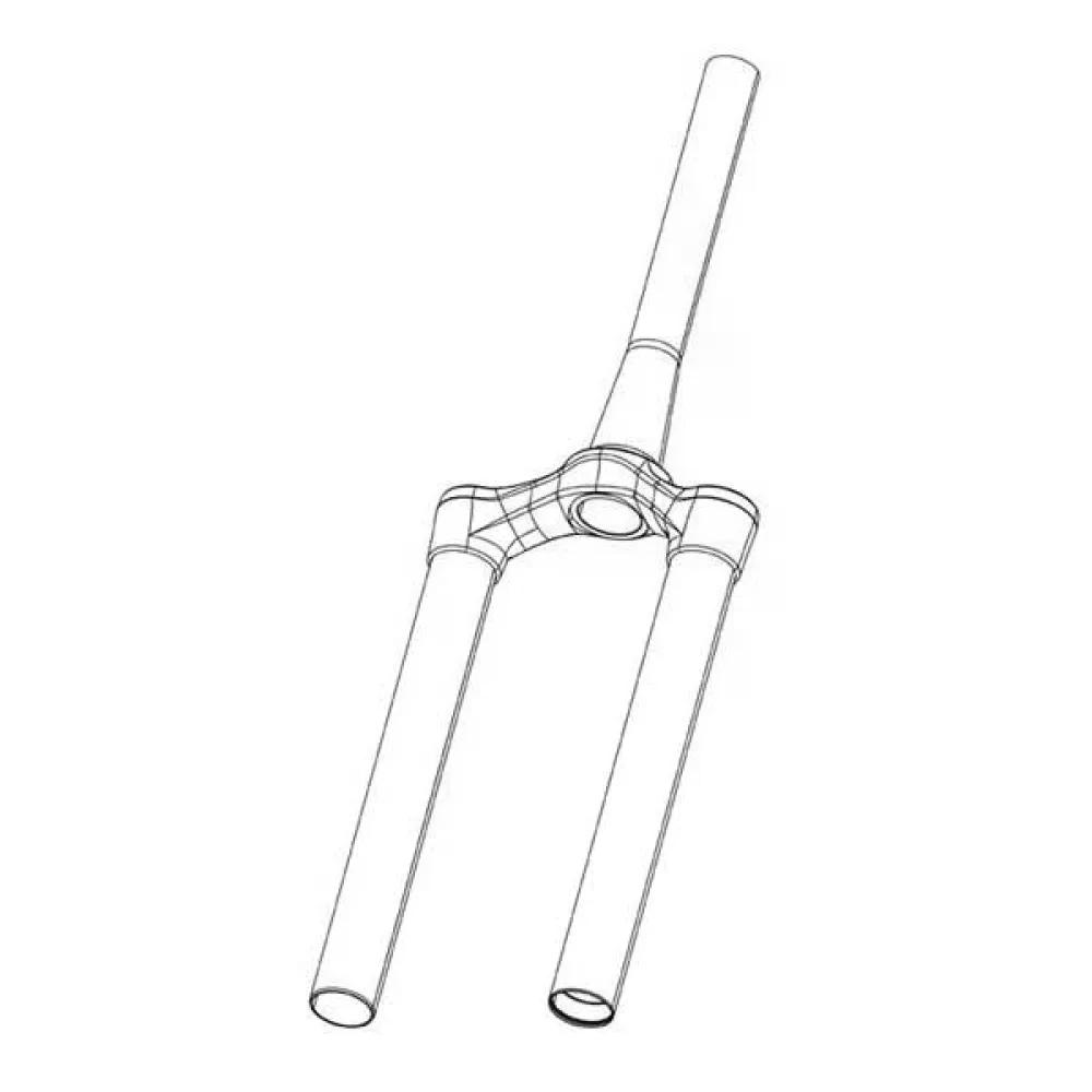 ROCKSHOX CSU DebonAir 27B/29B 59 OD 44 Offset クラウン/ステアリング/アッパーチューブアセンブリフォーク （ GlossBlack ） 