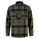 フェールラーベン オビック ライト パッド ロングスリーブ シャツ メンズ ( Deep Forest / Black ) | FJALLRAVEN Ovik ...