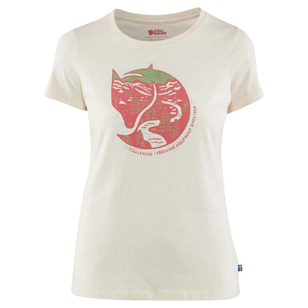 樂天商城 - フェールラーベン アークティック フォックス ショートスリーブ Tシャツ レディース （ Chalk White ） | FJALLRAVEN Arctic Fox short sleeve T-shirt [t]