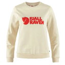 フェールラーベン ロゴ セーター レディース ( Chalk White / Flame Orange ) | FJALLRAVEN Logo Sweater ...