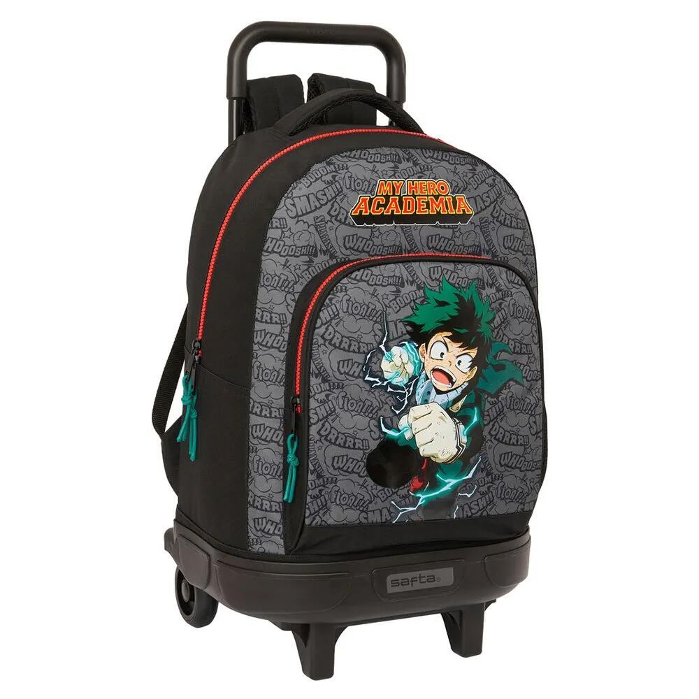 サフタ マイ・ヒーロー・アカデミア 33L 33x45x22 cm ホイールド バックパック （ Multicolor ） | SAFTA My Hero Academia 33L 33x45x22 cm Wheeled Backpack [t]