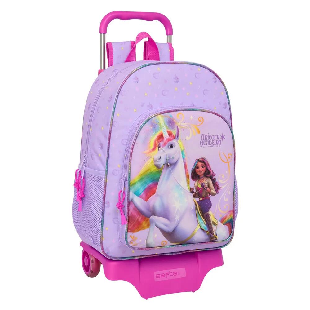 サフタ ユニコーン アカデミー ホイールド バックパック （ Multicolor ） | SAFTA Unicorn Academy Wheeled Backpack [t]