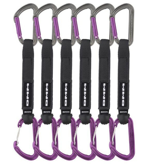 ディーエムエム シャドー スペクター ハイブリッド クイックドロー 6個パック クライミング 登山 ( Purple ) 18cm | DMM Shadow/Spectre Hybrid Quickdraw - 6 Pack 