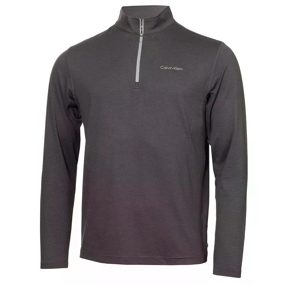 樂天商城 - カルバン クライン ゴルフ ニューポート ハーフジップ スウェットシャツ （ CharcoalMarl ） | CALVIN KLEIN GOLF Newport half zip sweatshirt [t]