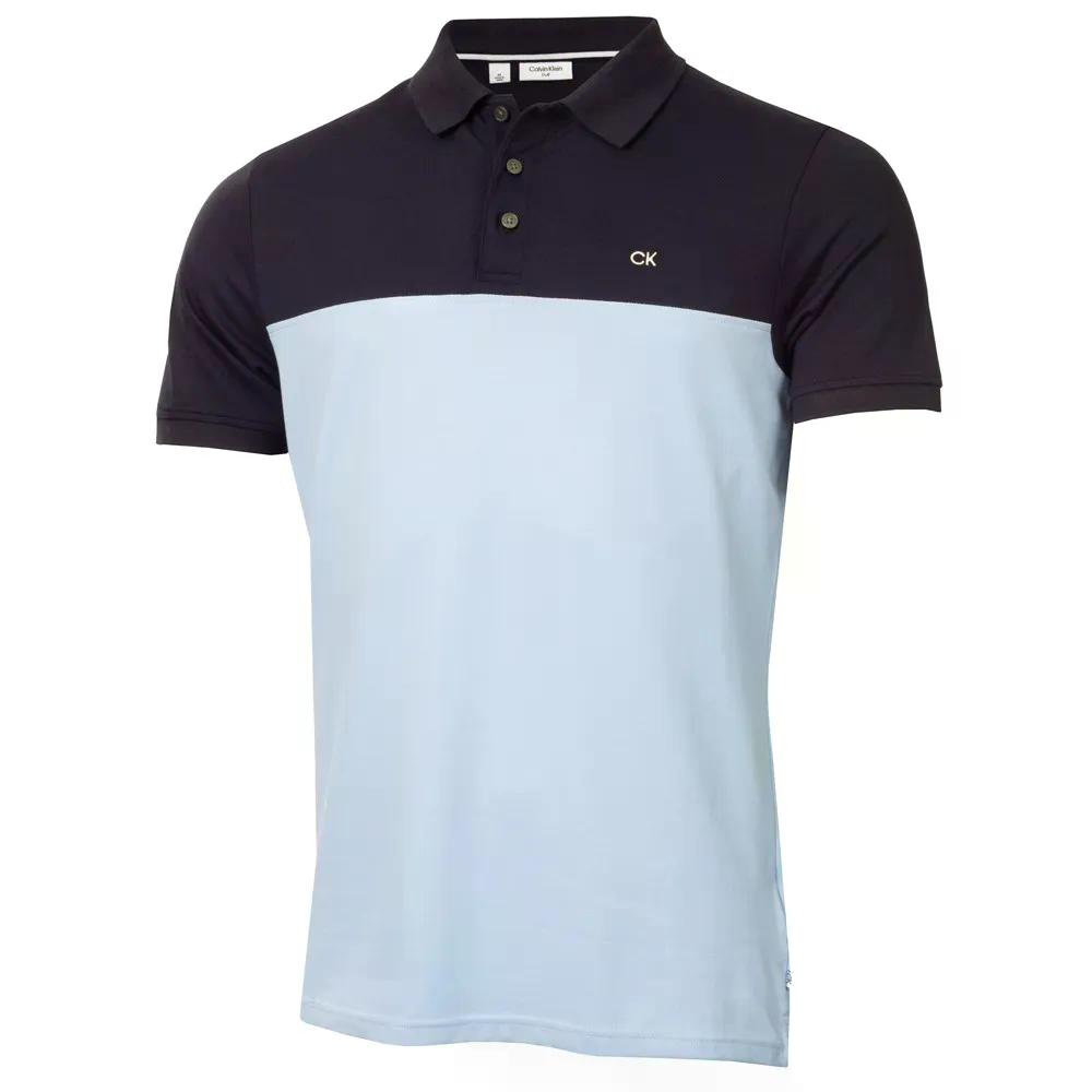 Rakuten - カルバン クライン ゴルフ カラー ブロック ショートスリーブ ポロ （ Navy/Blue ） | CALVIN KLEIN GOLF Colour Block short sleeve polo [t]