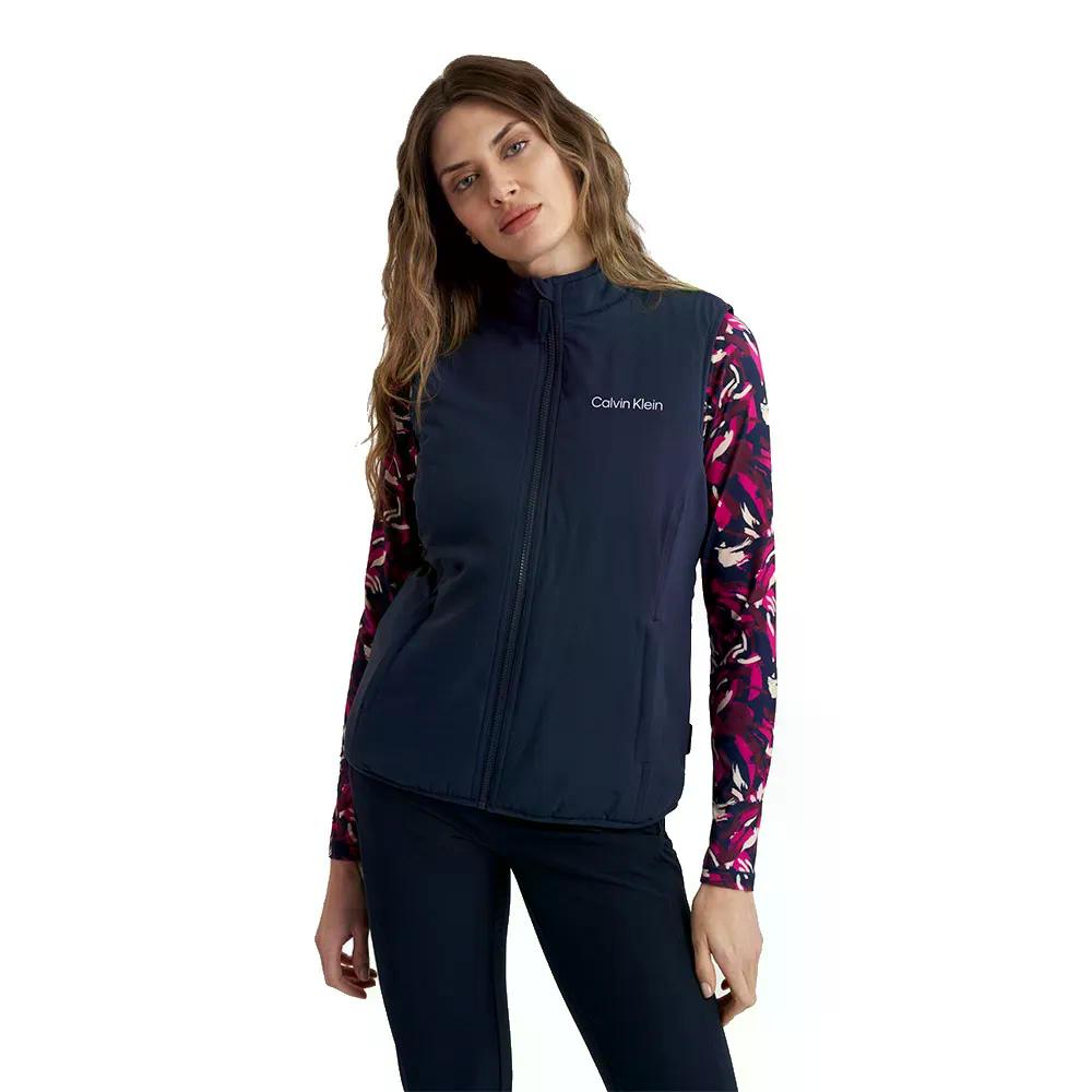 ����Х� ���饤�� ����� �ե��� �ե른�å� �٥��� ��ǥ����� �� Navy �� | CALVIN KLEIN GOLF Faye Full Zip ves...