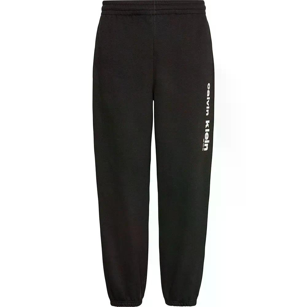 樂天商城 - カルバン クライン レトロ グラフィック スウェット パンツ （ Black ） | CALVIN KLEIN Retro Graphic sweat pants [t]
