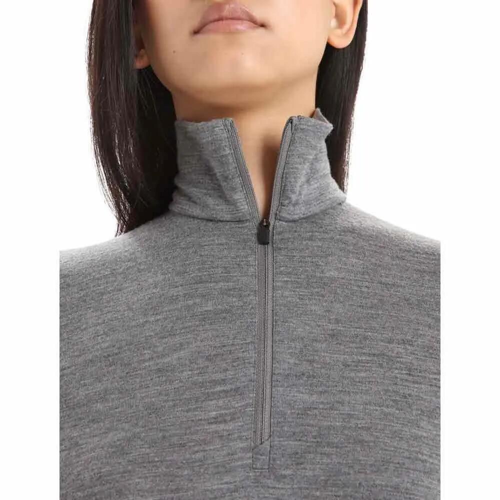 アイスブレーカー メリノ 200 オアシス ロング スリーブ ベース レイヤー レディース （ Gritstone Heather 013 ） | ICEBREAKER Merino 200 Oasis Long sleeve base layer Women [t]