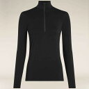 アイスブレーカー メリノ コア ヘビーウェイト ロング スリーブ ベース レイヤー レディース ( Black ) | ICEBREAKER Merino Co...