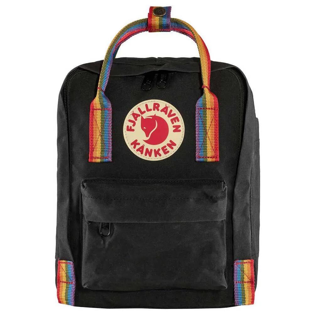 フェールラーベン カンケン レインボー ミニ 7L バックパック （ Black/RainbowPattern ） | Fjallraven Kanken Rainbow Mini 7L backpack [t]