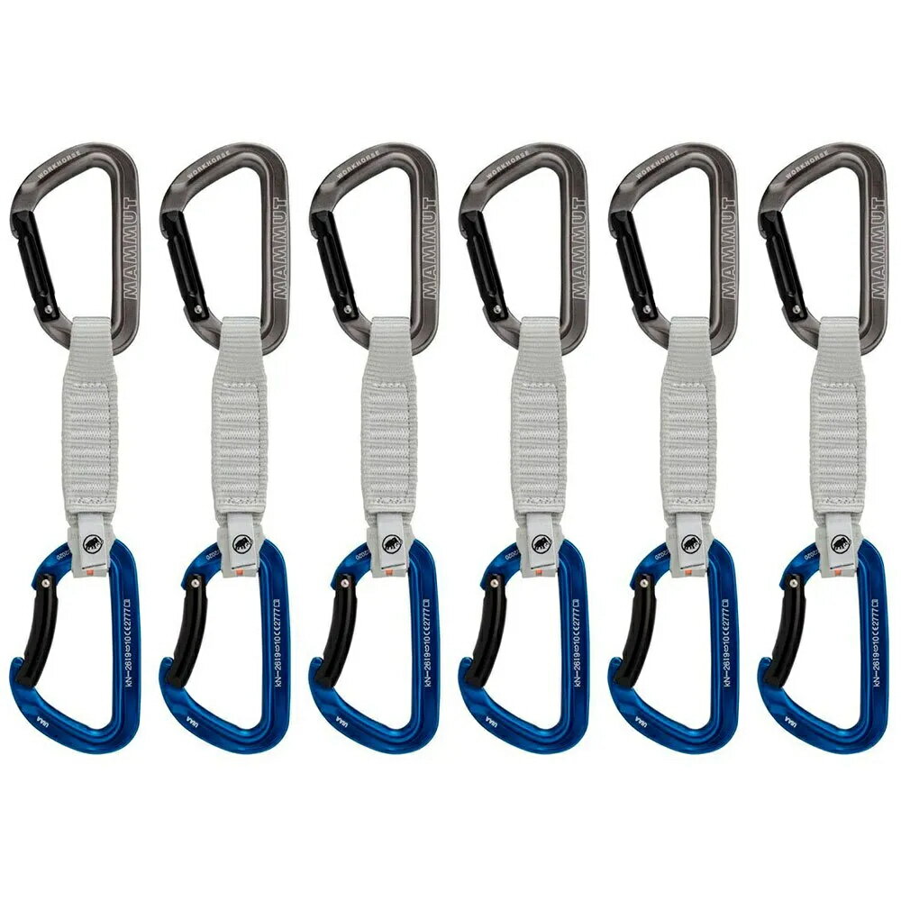 マムート ワークホース キーロック クイックドロー 6個セット （ Grey / Blue ） | MAMMUT Workhorse K..