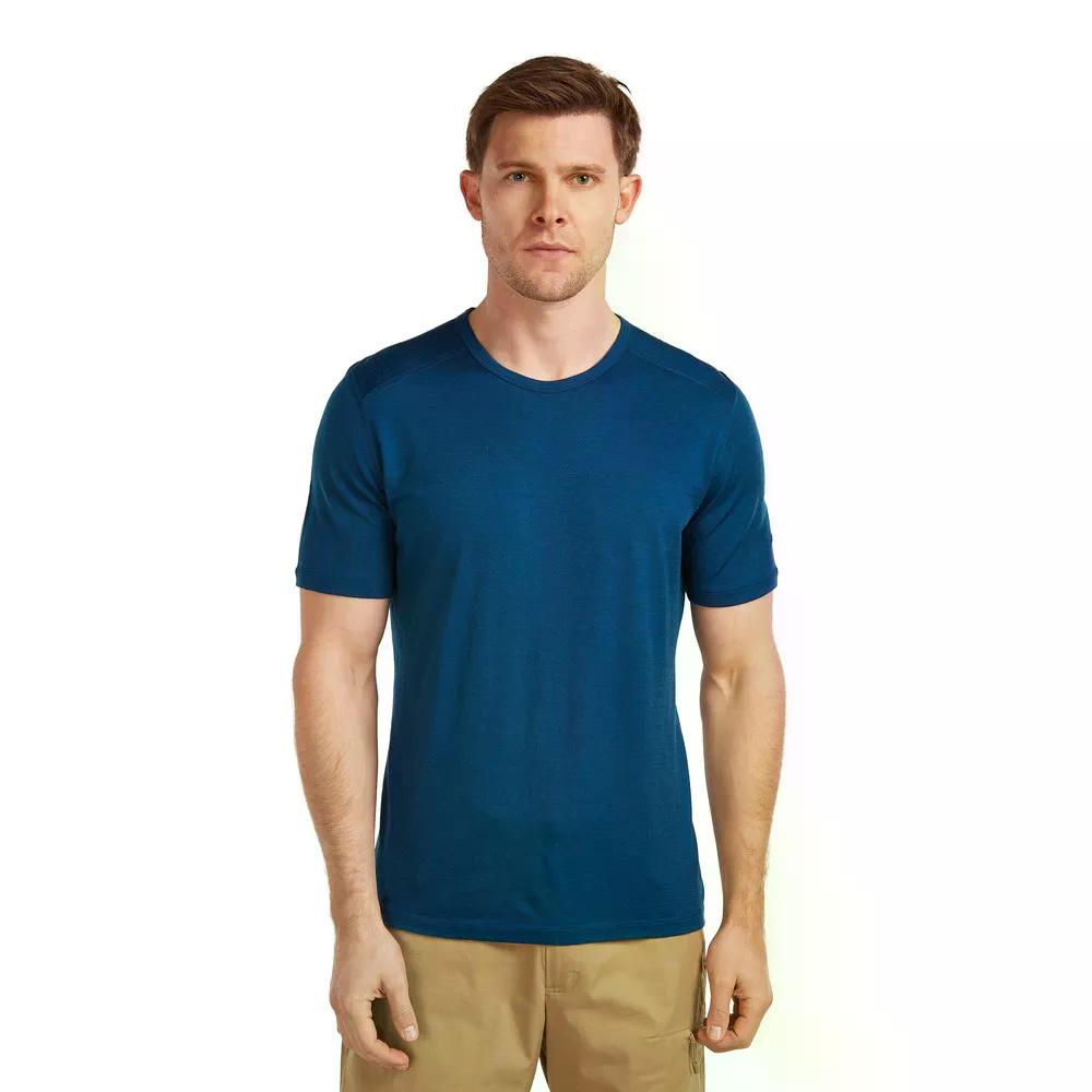 Rakuten - アイスブレーカー メリノ 200 オアシス クルー ショートスリーブ ベースレイヤー （ Atlantis ） | ICEBREAKER Merino 200 Oasis Crewe Short Sleeve Base Layer [t]