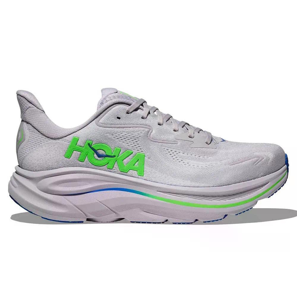 ホカ クリフトン 10 ランニングシューズ （ AshGrey/NeonGreen ） | HOKA Clifton 10 Running Shoes 