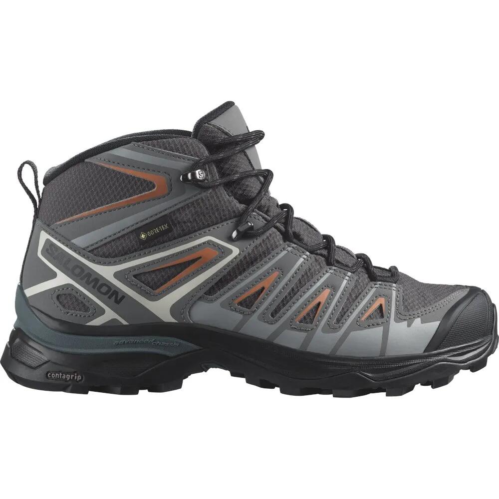 サロモン X ウルトラ ピオニア ミッド ゴアテックス レディース ハイキング シューズ （ Magnet/QuietShade/CoralGold ） SALOMON X Ultra Pioneer Mid gore-tex Women hiking shoes t