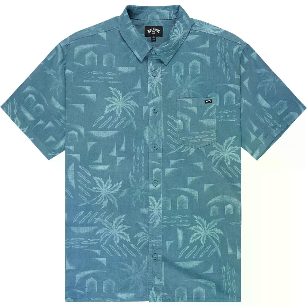 BILLABONG Solana Cord 半袖シャツ （ WashedBlue ） [t]