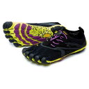 ビブラム ファイブフィンガーズ V-ラン ランニングシューズ レディース ( Black/Yellow/Purple ) | VIBRAM FIVEFINGER...