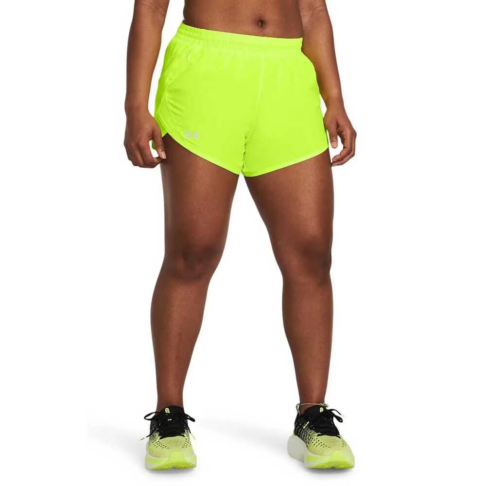 アンダーアーマー フライ バイ 3インチ ショーツ レディース （ HighVisYellow/HighVisYellow/Reflective ） | UNDER ARMOUR Fly By 3in shorts Woman [t]
