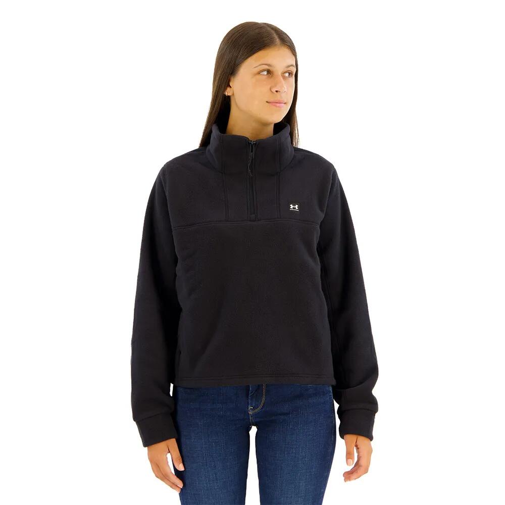 Rakuten - アンダーアーマー エクスパンス フリース ハーフ ジップ スウェットシャツ レディース （ Black/Black ） | UNDER ARMOUR Expanse Fleece half zip sweatshirt Woman [t]