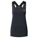 ホグロフス リッジ スリーブレス ティーシャツ レディース ( True Black ) | HAGLOFS Ridge sleeveless T-shirt ...