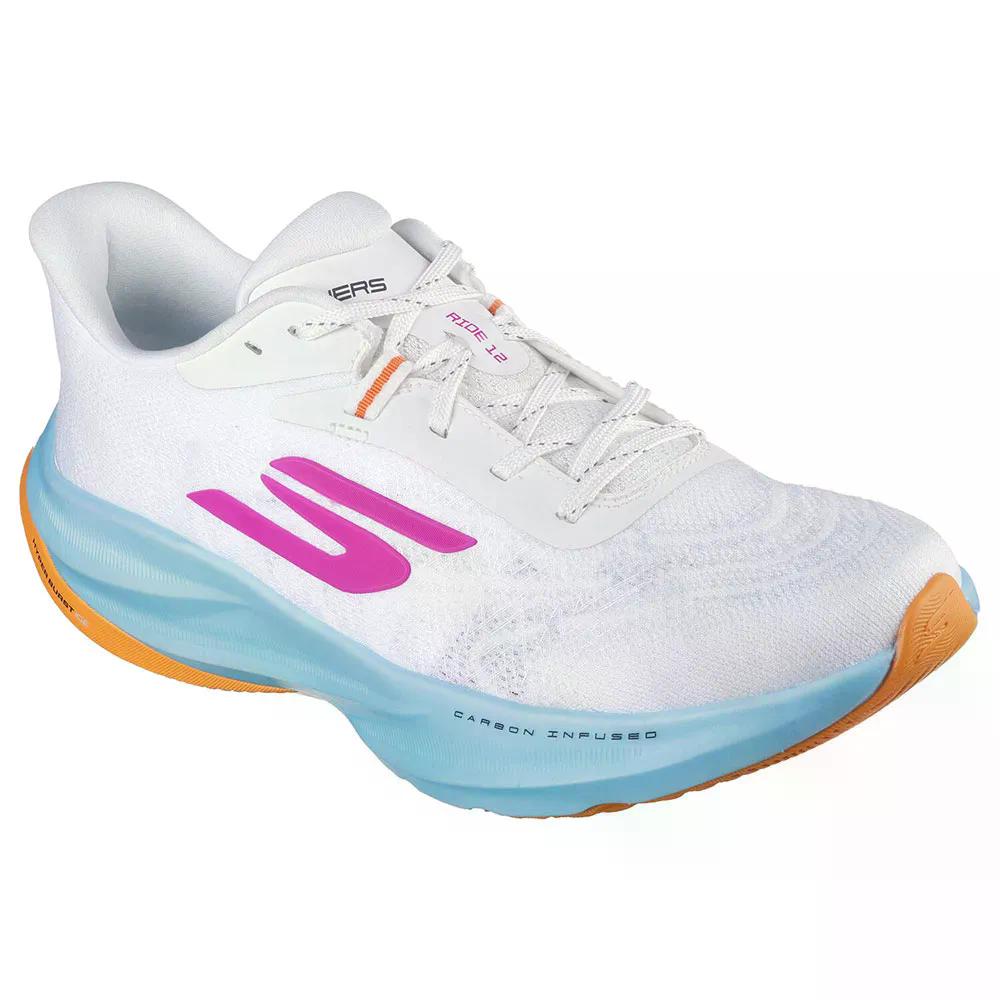 樂天商城 - スケッチャーズ ゴーラン ライド 12 スニーカー レディース （ WhiteTextile/MultiTrim ） | SKECHERS GOrun Ride 12 Sneakers Woman [t]