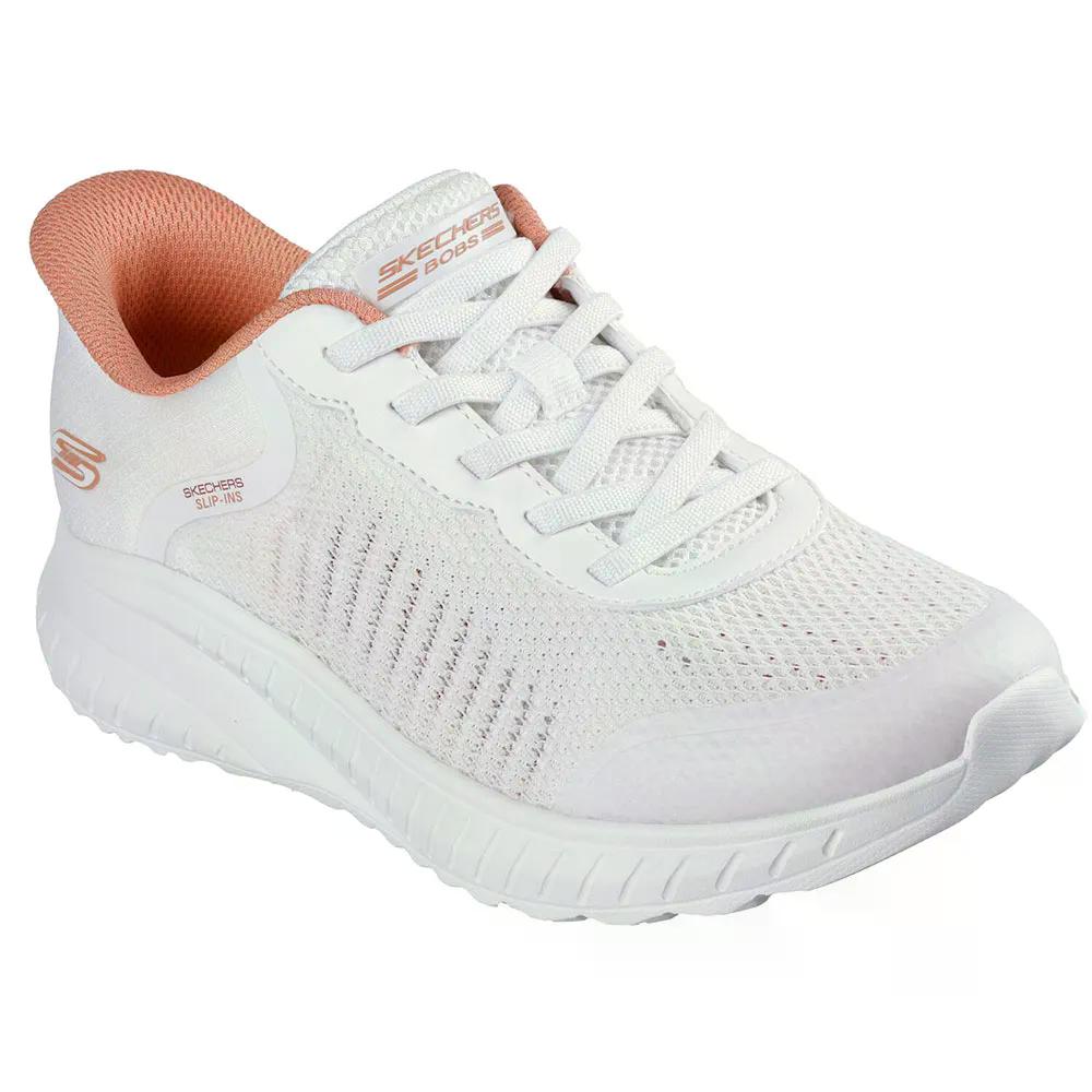 スケッチャーズ ボブス スクワッド カオス ブリージー アワー スニーカー レディース （ WhiteEngineeredKnit ） | SKECHERS BOBS Squad Chaos Breezy Hour Sneakers Woman [t]