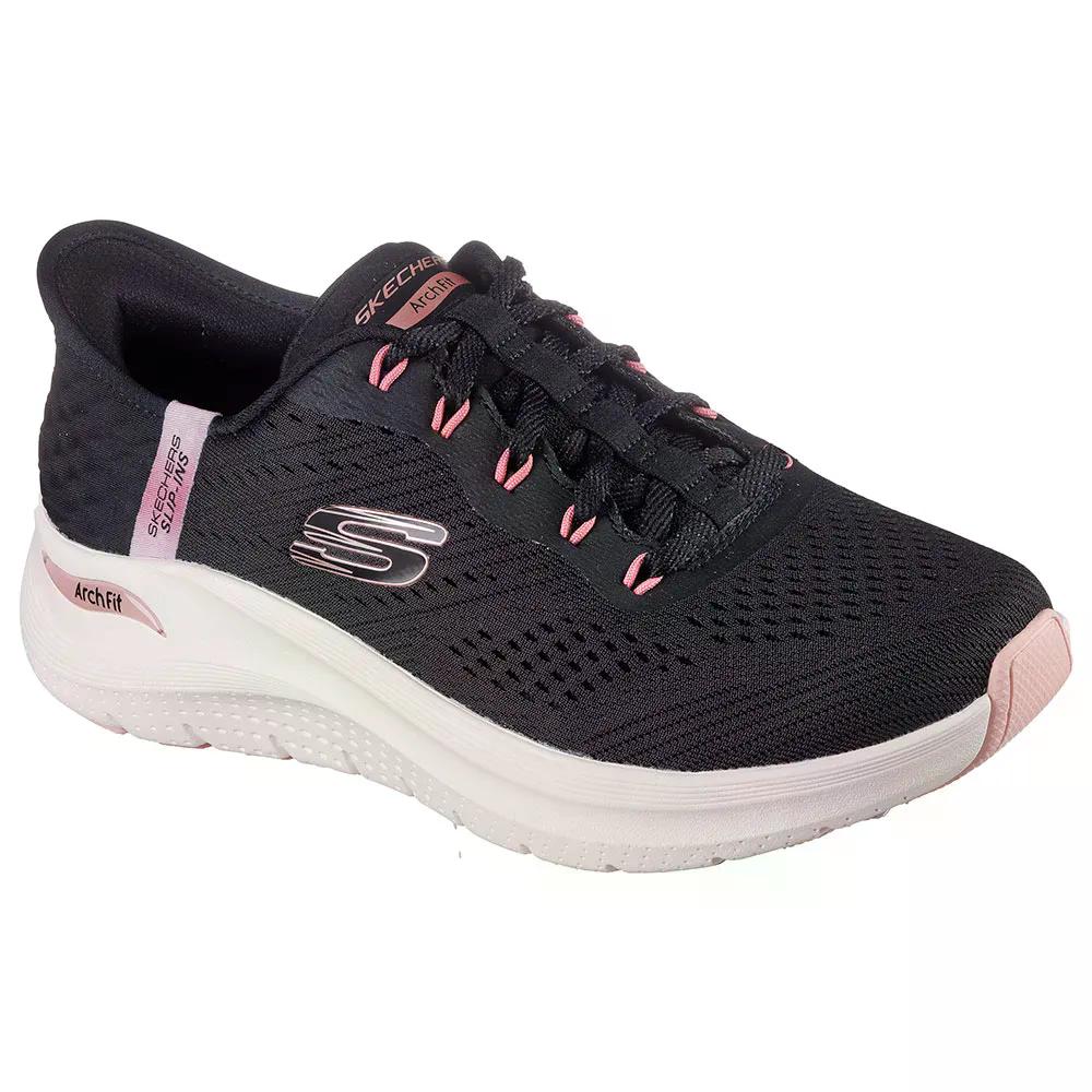 スケッチャーズ アーチ フィット 2.0 イージー シック スニーカー レディース （ BlackMesh/RoseGoldTrim ） | SKECHERS Arch Fit 2.0 Easy Chic Sneakers Woman [t]