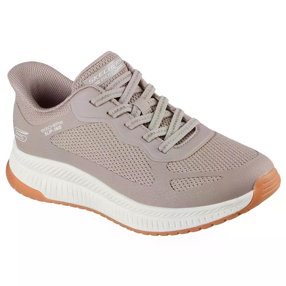 SKECHERS - スケッチャーズ ボブス スクワッド 4 ステープル ルック スニーカー レディース （ TaupeMesh ） | SKECHERS BOBS Squad 4 Staple Look Sneakers Woman [t]