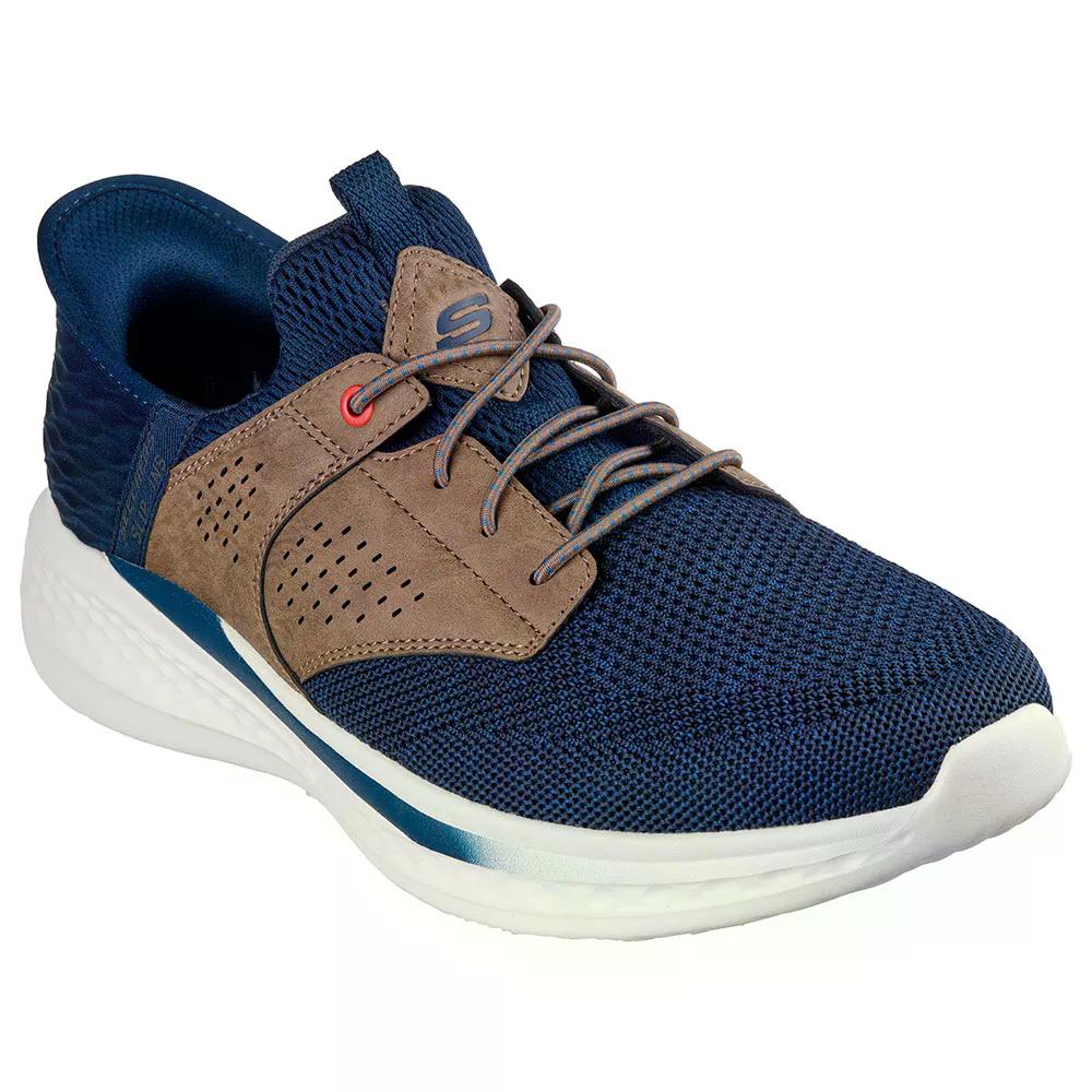 樂天商城 - スケッチャーズ スレイド キャスター スニーカー （ NavyTanKnittedMesh/Synthetic ） | SKECHERS Slade Caster Sneakers [t]