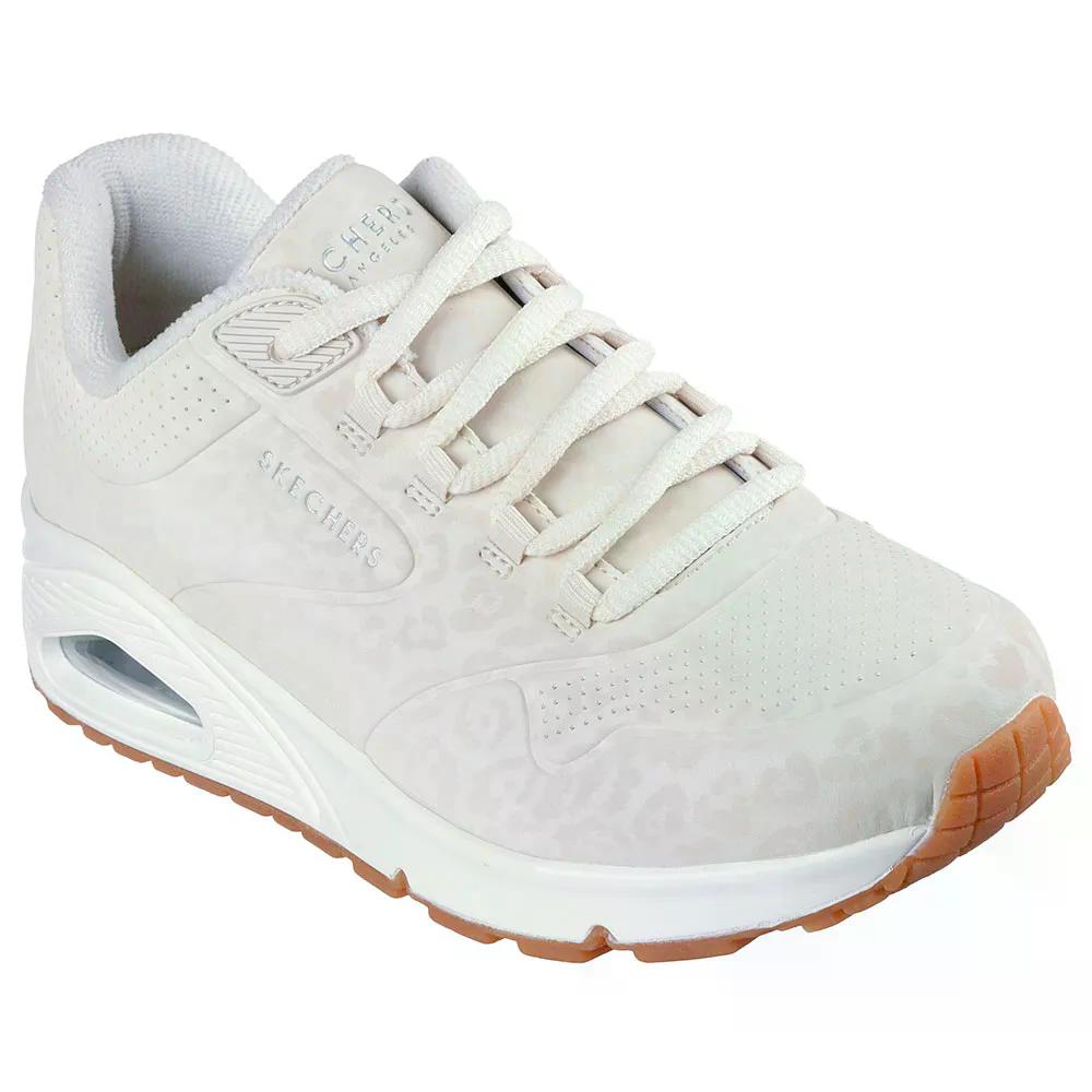 スケッチャーズ ウノ キャット ニート スニーカー レディース （ OffWhiteLeopardPrintedDuraleather ） | SKECHERS Uno Kat Neato Sneakers Woman [t]