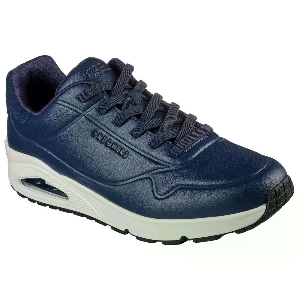 スケッチャーズ ウノ テーラード エア スニーカー （ NavyDuraleather/NavySuede ） | SKECHERS Uno Tailored Air Sneakers [t]