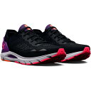 アンダーアーマー ホバー ソニック 6 ランニングシューズ レディース ( Black/GalaxyPurple/PinkShock ) | UNDER ARM...