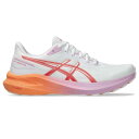 アシックス GT-1000 13 ランニングシューズ レディース ( White/CoralReef ) | ASICS GT 1000 13 running ...