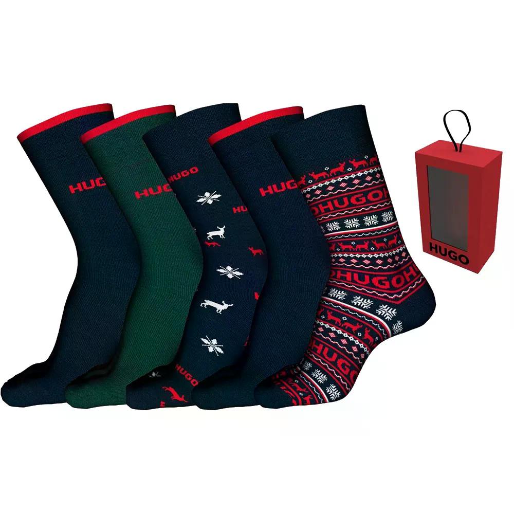 ヒューゴ クリスマス 10273537 ソックス 5パック （ OpenMiscellaneous ） | HUGO Christmas 10273537 Socks 5 Pack [t]