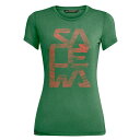 サレワ プリント ショート スリーブ Tシャツ レディース ( Myrtle Melange ) | SALEWA Print short sleeve T-s...
