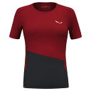 サレワ プエズ スポーティ ドライ ショート スリーブ Tシャツ レディース ( Syrah / Black Out ) | SALEWA Puez Sport...