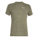 サレワ プエズ メランジェ ドライトン ショート スリーブ Tシャツ ( Dark Olive Melange ) | SALEWA Puez Melange ...