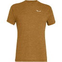 サレワ プエズ メランジェ ドライトン ショート スリーブ Tシャツ ( Gold Brown Melange ) | SALEWA Puez Melange ...
