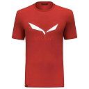 サレワ ソリッドロゴ ドライ-リリース ショート スリーブ Tシャツ ( Flame ) | SALEWA Solidlogo Dri-Release shor...