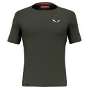 サレワ ペドロック ドライ メッシュ ショート スリーブ Tシャツ ( Dark Olive ) | SALEWA Pedroc Dry Mesh short ...