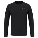 サレワ プエズ ドライ ロング スリーブ Tシャツ ( Black Out ) | SALEWA Puez Dry long sleeve T-shirt [t...