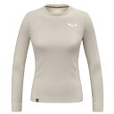 サレワ プエズ ドライ ロング スリーブ Tシャツ レディース ( Oatmeal ) | SALEWA Puez Dry long sleeve T-shir...