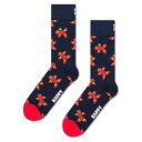 ハッピーソックス ジンジャーブレッド マン ハーフ ロング ソックス ( Navy ) | HAPPY SOCKS Gingerbread Man Half l...