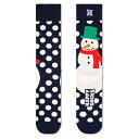 ハッピーソックス ジャンボ スノーマン ハーフ ロング ソックス ( Navy ) | HAPPY SOCKS Jumbo Snowman Half long ...