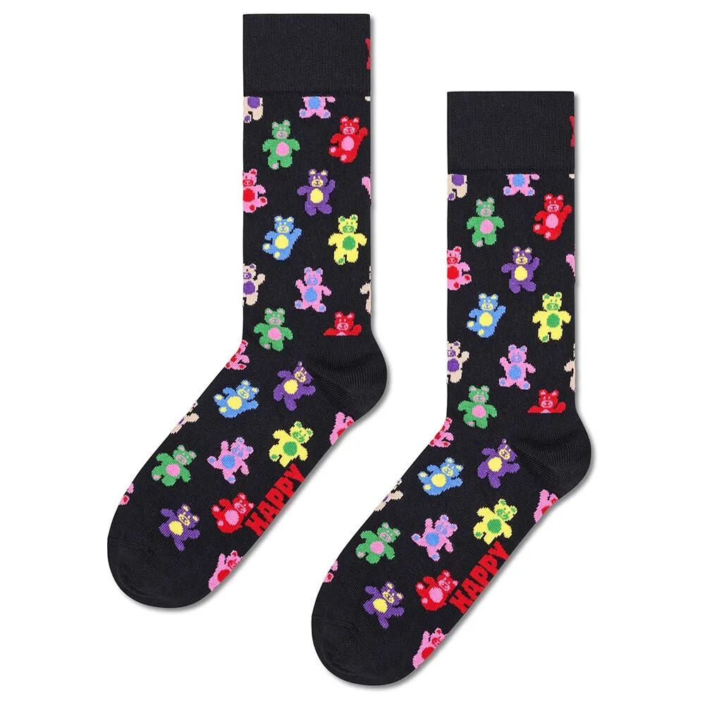 ハッピーソックス テディ ベア クルー ソックス （ Black ） | HAPPY SOCKS Teddy bear crew socks [t]