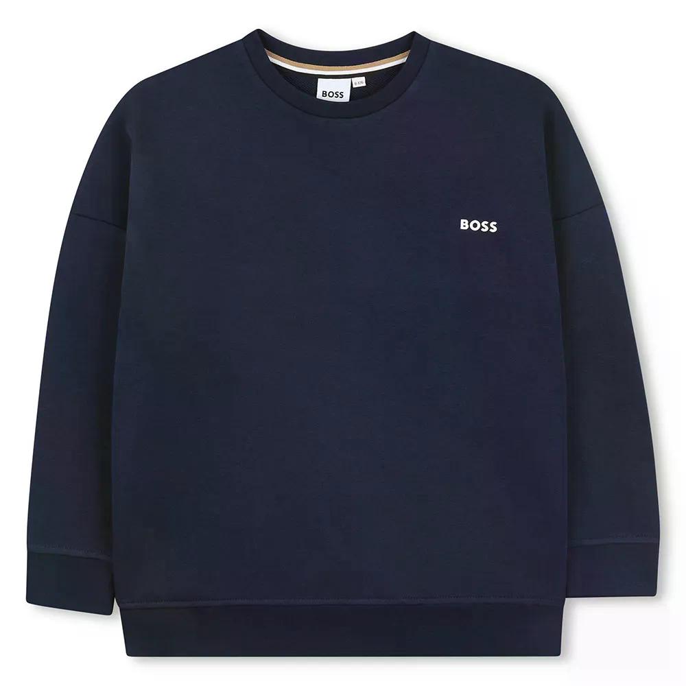 樂天商城 - ボス J52021 ジュニア スウェットシャツ （ Marine ） | BOSS J52021 Junior sweatshirt [t]