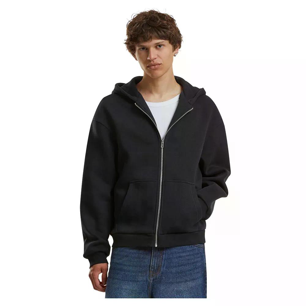 ビルド ユア ブランド フラッフィー フルジップ スウェットシャツ （ Black ） BUILD YOUR BRAND Fluffy full zip sweatshirt t
