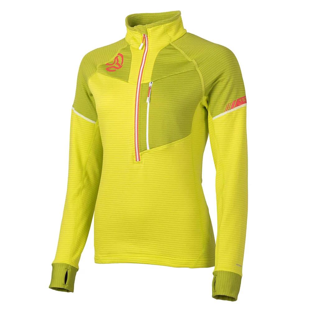 樂天商城 - テルヌア スウィフト ハーフ ジップ スウェットシャツ レディース （ Acid Citrus ） | TERNUA Swift half zip sweatshirt Women [t]